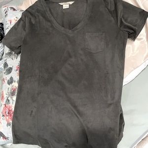 Olive green Velvet Tee